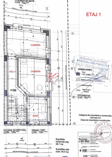 Obor, vanzare teren cu autorizatie vila.